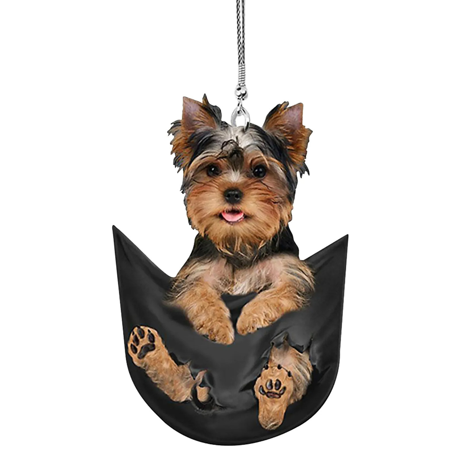 Car Rear View Mirror Accessories, Swinging Dog Car Hanging Ornament, Cool and Cute Hanging Accessories for Car Decor