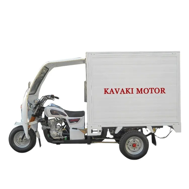 Heavy load cabin cargo Tricycle / closed 3 Wheel Motorcycle / Motorized Truck with driving room