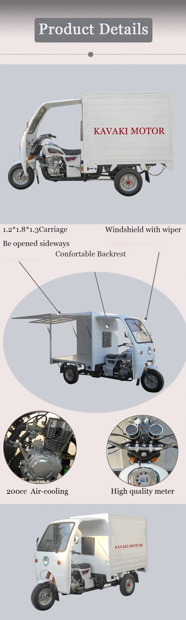 new design customizable electric tricycle china tricycle motorcycle gasoline  for sale in philippines