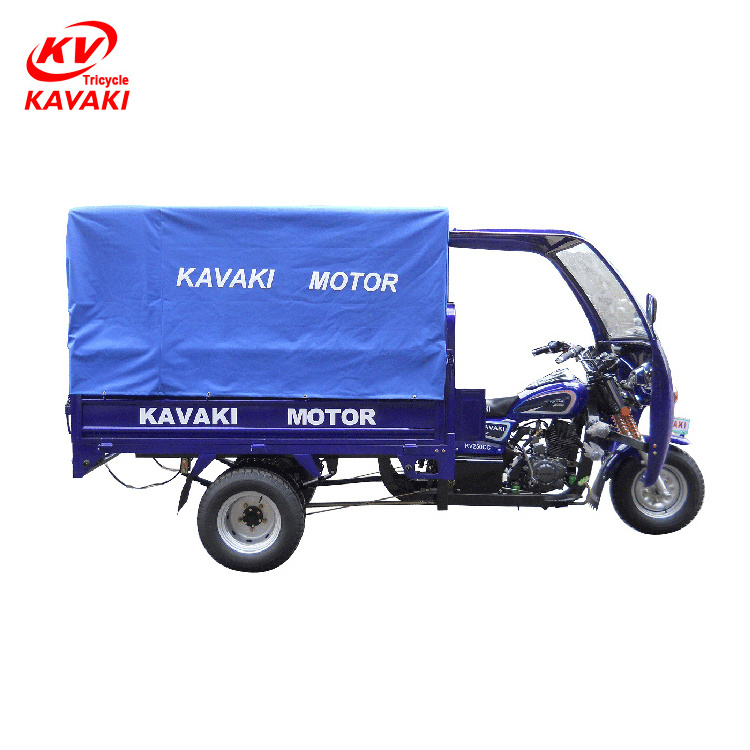 Kavaki High  quality load bearing rear axles tricycle car sunscreen  ghana motor tricycle