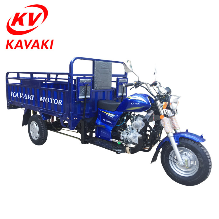 CHINA KAVAKI 200cc Air Cooled 4 Strokes motorized 3 wheel cargo motorcycle tricycle