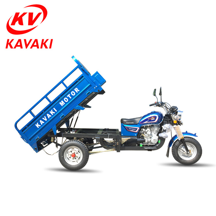 Chinese factory supply KAVAKI motor 150cc 4-stroke air cooled farming motorised tricycles 3 wheel for sale