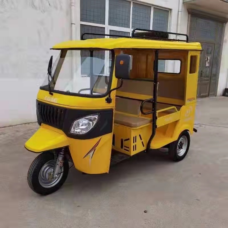 Kavaki 200cc Passenger Motorized Tricycle  Cabin Moto Taxi Gasoline Tricycle Tuk Tuk Adult Passenger Tricycle With Seat