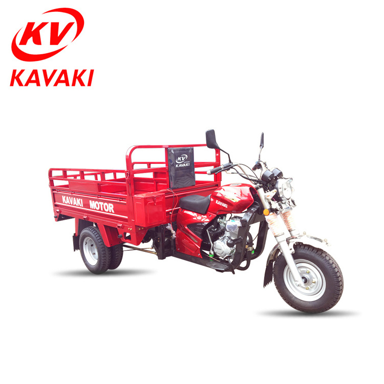 Kavaki export africa 3 wheeler motor 200cc air cooling gas five wheel cargo trike