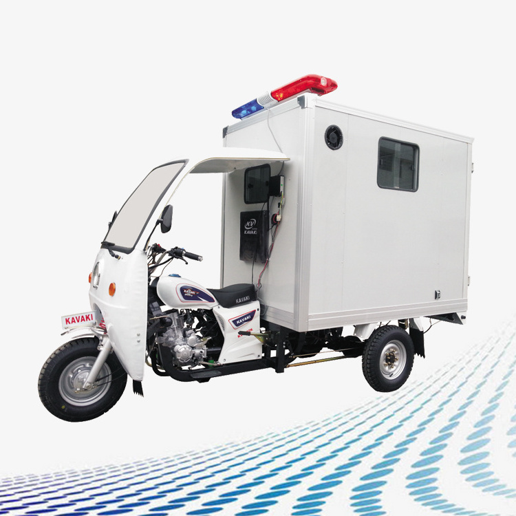 New model petrol motor 150cc 200cc 250cc  passenger ambulance 3 wheel tricycle for sale