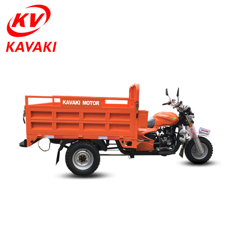 KAVAKI Big Power High Quality Gas Petrol Three Wheel Motorcycle China Cargo Tricycle For sales