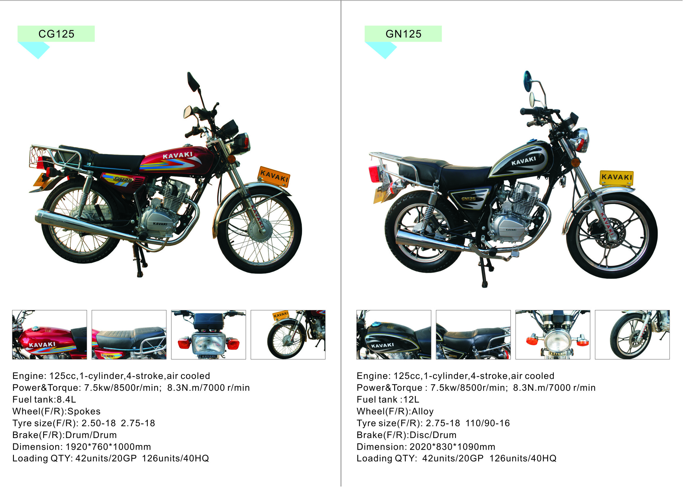 China hot selling petrol engine 250cc 125cc 150cc motorcycle GN125 GN150