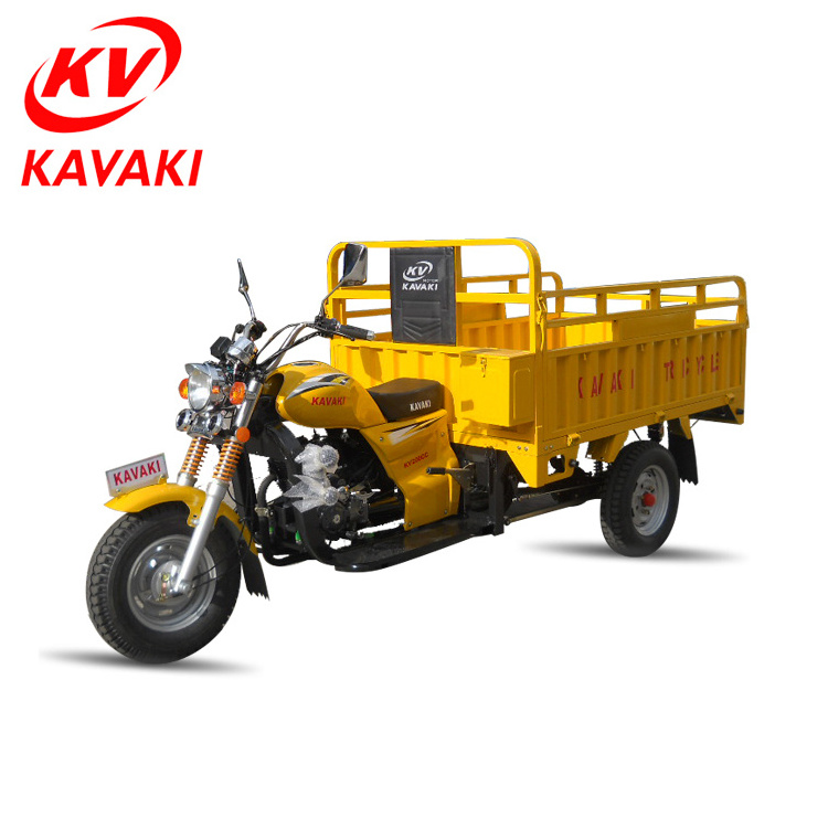 Made in China 200cc Gasoline tricycle 4-stroke tuk tuk  air-cooled three wheel motorcycles for cargo