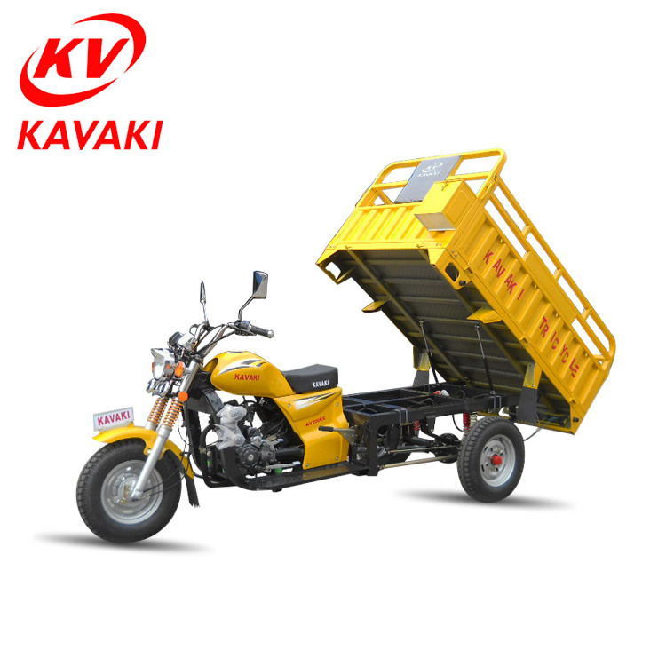 KAVAKI cheap price tricycle rickshaw 200cc motos gasoline 3 wheel car/cargo tricycles manufacturers for sales