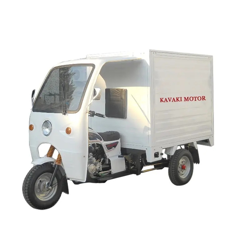 Heavy load cabin cargo Tricycle / closed 3 Wheel Motorcycle / Motorized Truck with driving room