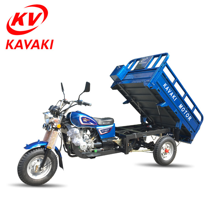 Chinese factory supply KAVAKI motor 150cc 4-stroke air cooled farming motorised tricycles 3 wheel for sale