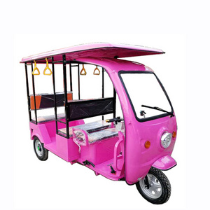 Energy e pedicab folding electric rickshaw manufacturer powered tricycle tuk tuk with solar panels