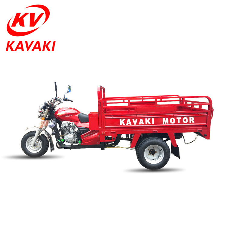 Kavaki export africa 3 wheeler motor 200cc air cooling gas five wheel cargo trike