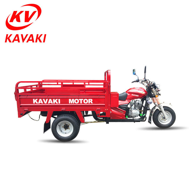 Kavaki export africa 3 wheeler motor 200cc air cooling gas five wheel cargo trike