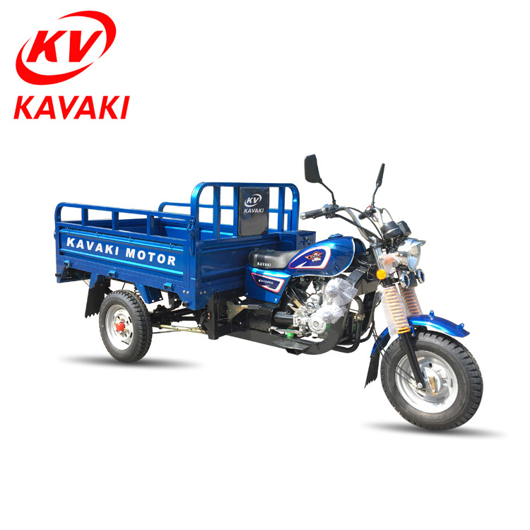 Chinese factory supply KAVAKI motor 150cc 4-stroke air cooled farming motorised tricycles 3 wheel for sale