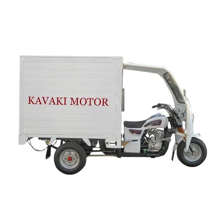 Heavy load cabin cargo Tricycle / closed 3 Wheel Motorcycle / Motorized Truck with driving room