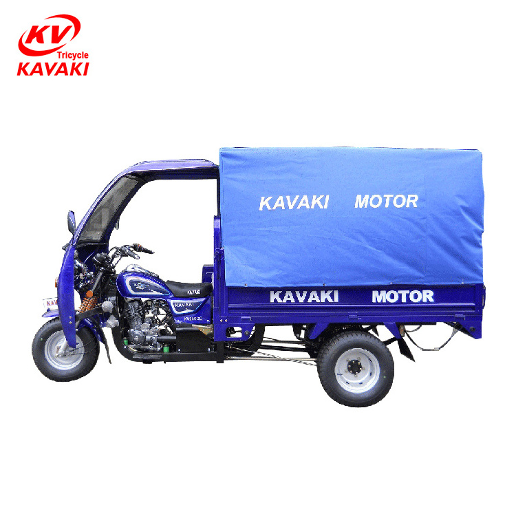 Kavaki High  quality load bearing rear axles tricycle car sunscreen  ghana motor tricycle