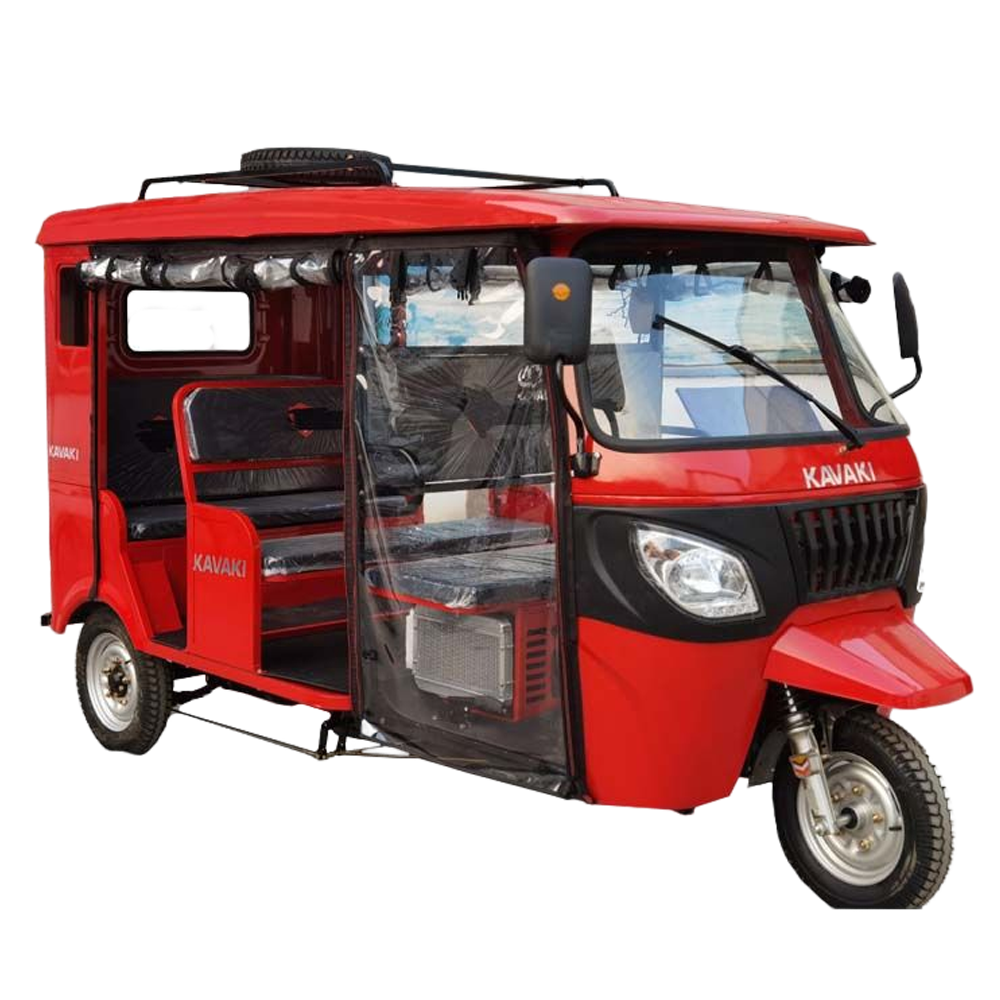 Kavaki 200cc Passenger Motorized Tricycle  Cabin Moto Taxi Gasoline Tricycle Tuk Tuk Adult Passenger Tricycle With Seat