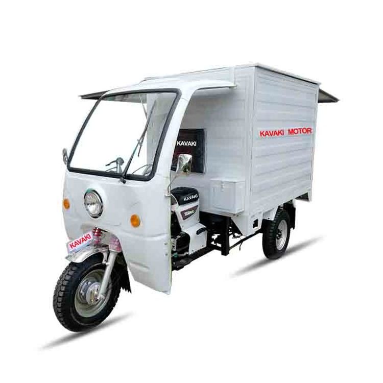 Guangzhou tricycle 150cc custom street motorcycles cargo tricycle with Closed carriage electric scooter for adults