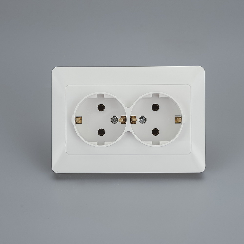 2 gang double way Widely used superior quality wall sockets and switches switch board electrical