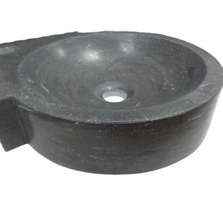 Cheap Absolute Black limestone Sinks Stone Basin Marble Sink