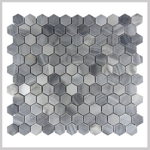 Italy Gray Hexagon Mosaic Tile ,wall tiles decoration,flooring tile for living room