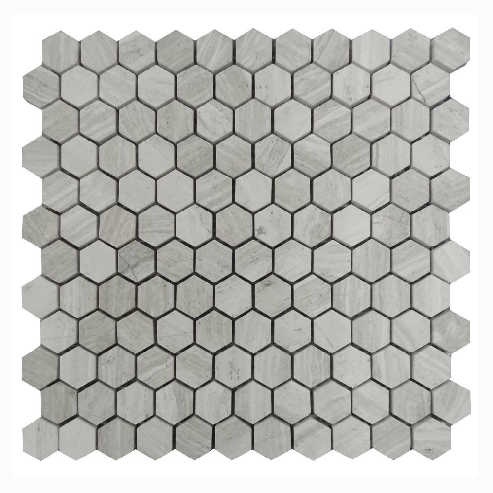 High quality hexagon marble mosaic bathroom wall tiles floor tiles interior