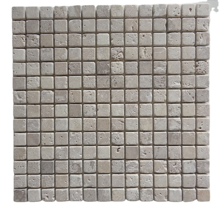 Beautiful natural marble mosaic floor stone travertine tile