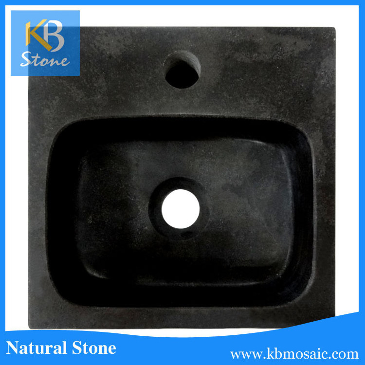 Cheap Absolute Black limestone Sinks Stone Basin Marble Sink