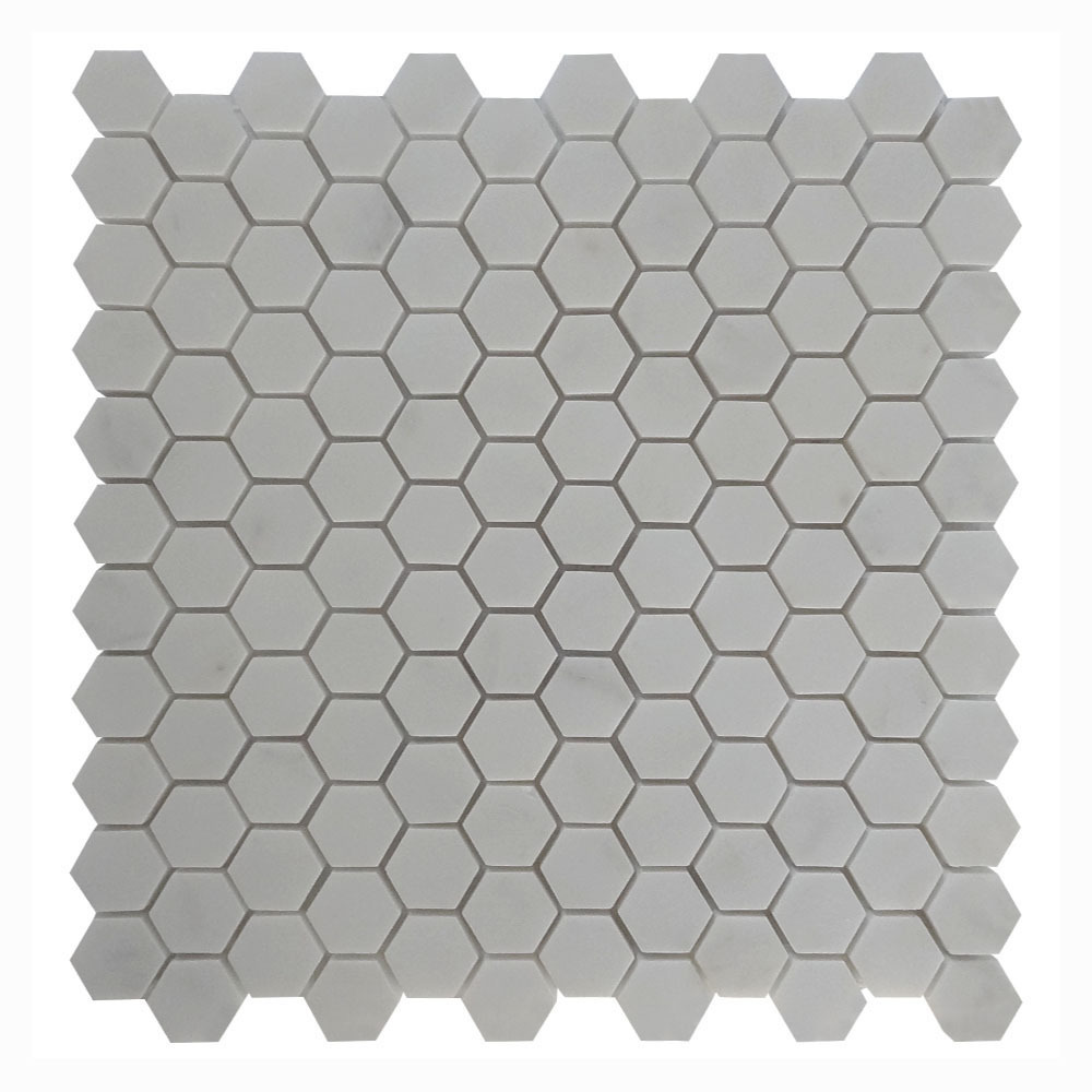 High quality hexagon marble mosaic bathroom wall tiles floor tiles interior