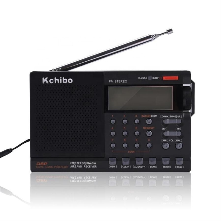 2019 Kchibo KK-D6110 high gain fm airband radio with aux input