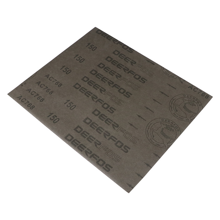 Deerfos abrasive sandpaper p1000 silicon carbide wet/dry sandpaper sheets