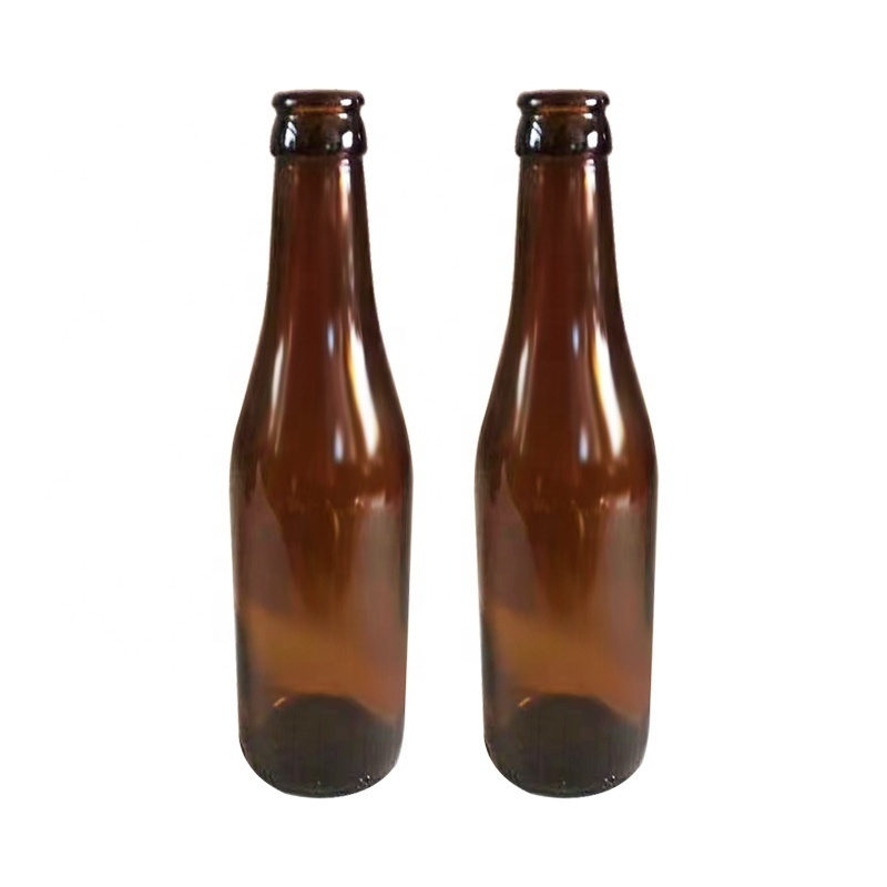 Wholesale Glass bottles for beer 330ml 500ml Empty Beer bottles Amber Clear Custom Beer bottle