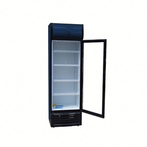 288L Good Quality And Price Of Single Temperature Single Door Beverage Showcase Refrigarator Retro