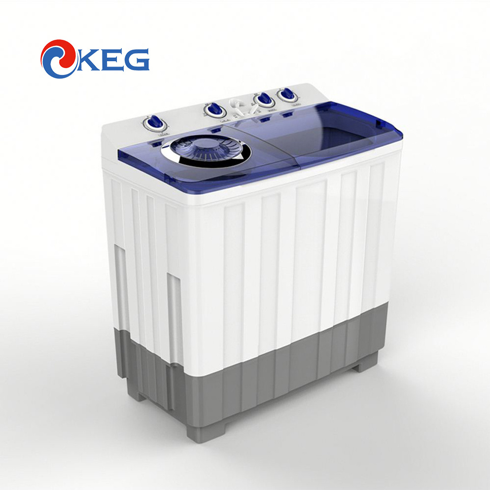 KEG 12KG High Quality Energy Saving Home Clothes Cleaning Twin Tub Washing Machine Door Lock