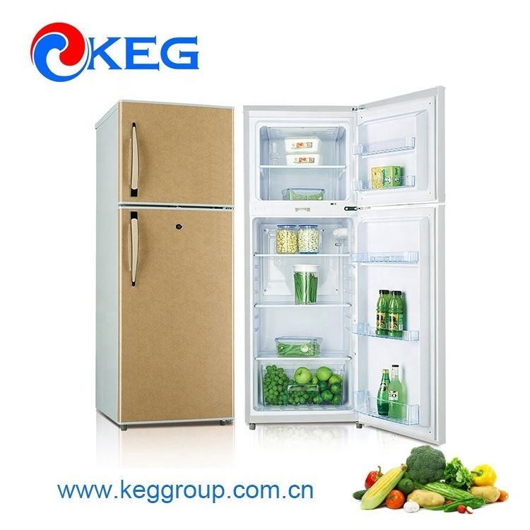 252L Iraq Double Door Two-Door Home Use Refrigerator for Sale with Outside Evaporator