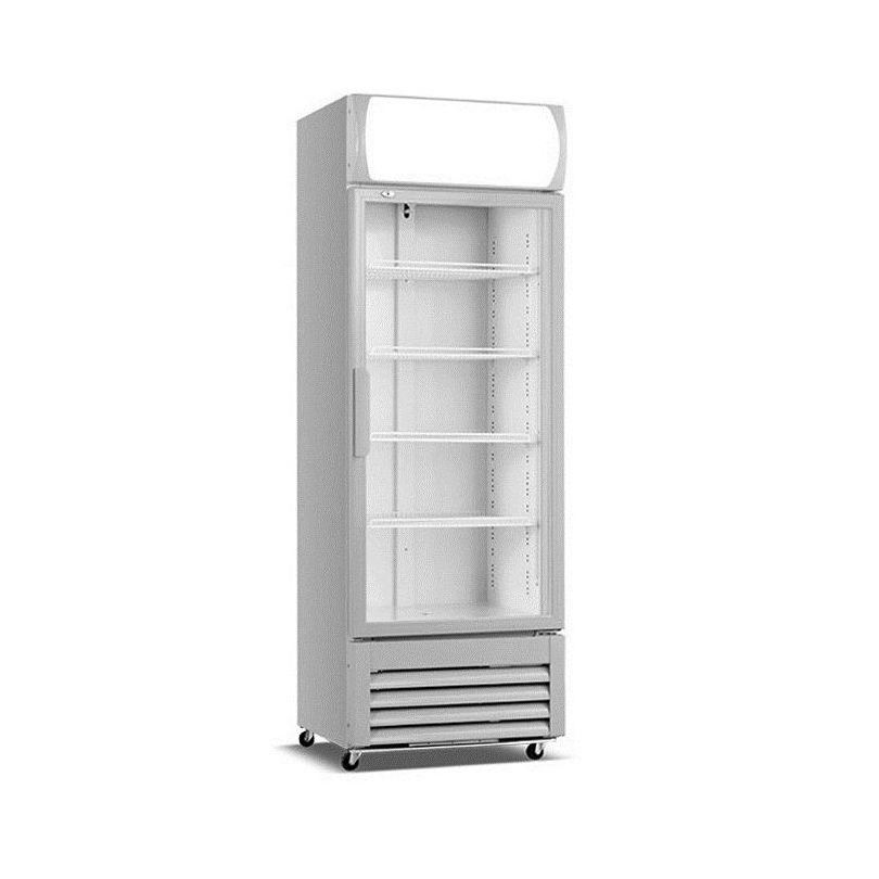 288L Good Quality And Price Of Single Temperature Single Door Beverage Showcase Refrigarator Retro