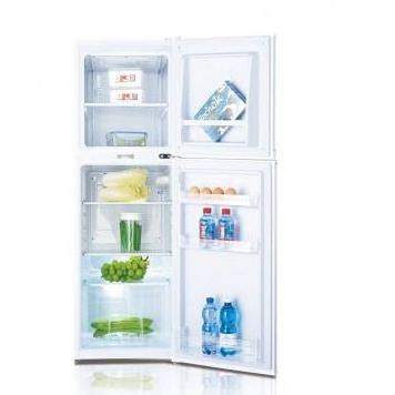 152L Fashion Glass Door Refrigerator Used For Sale Top Freezer Double Door VCM Flowers Series Fridge