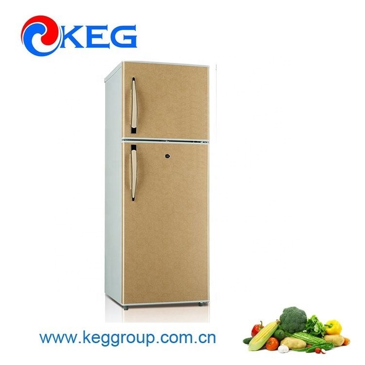 252L Iraq Double Door Two-Door Home Use Refrigerator for Sale with Outside Evaporator