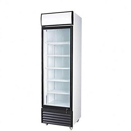 Commercial Glass Door Beverage Display Cooler Drinks Fridge Supermarket Refrigerator Upright Freezer Display Showcase Lock