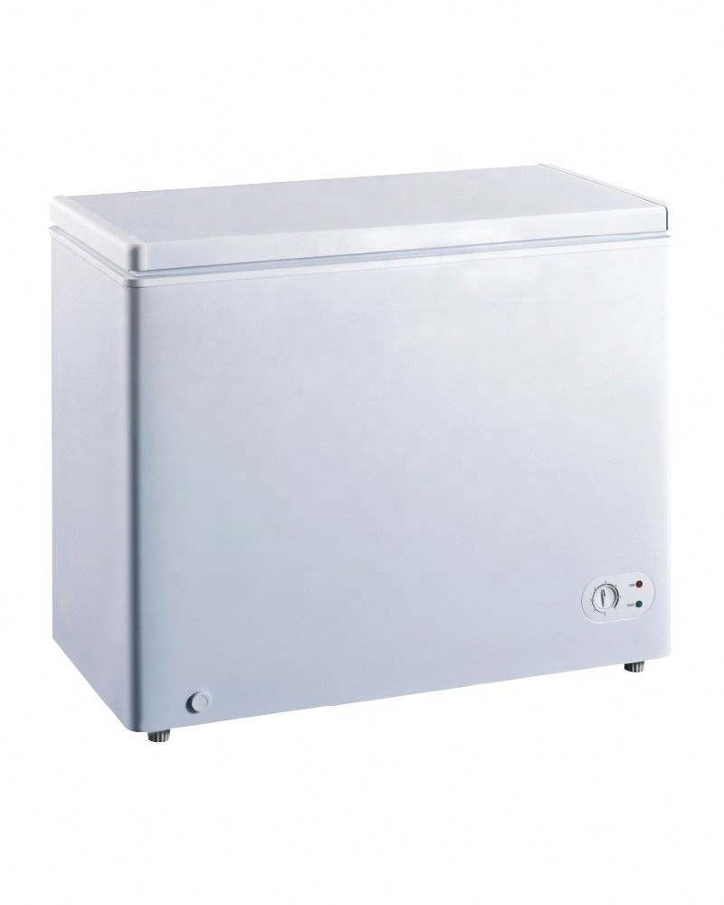 200L Fast Freezing Deep Freezer Portable Sliding Glass Door Chest Freezer With Lock And Light