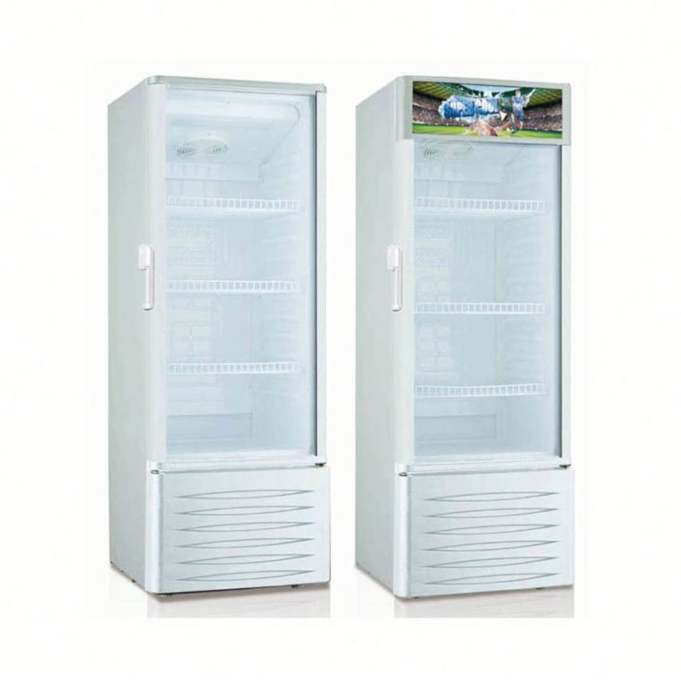 288L Good Quality And Price Of Single Temperature Single Door Beverage Showcase Refrigarator Retro