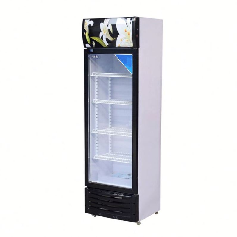 258L High Quality Mechanical Control Single Door Pepsi Cola Showcase Refrigerator