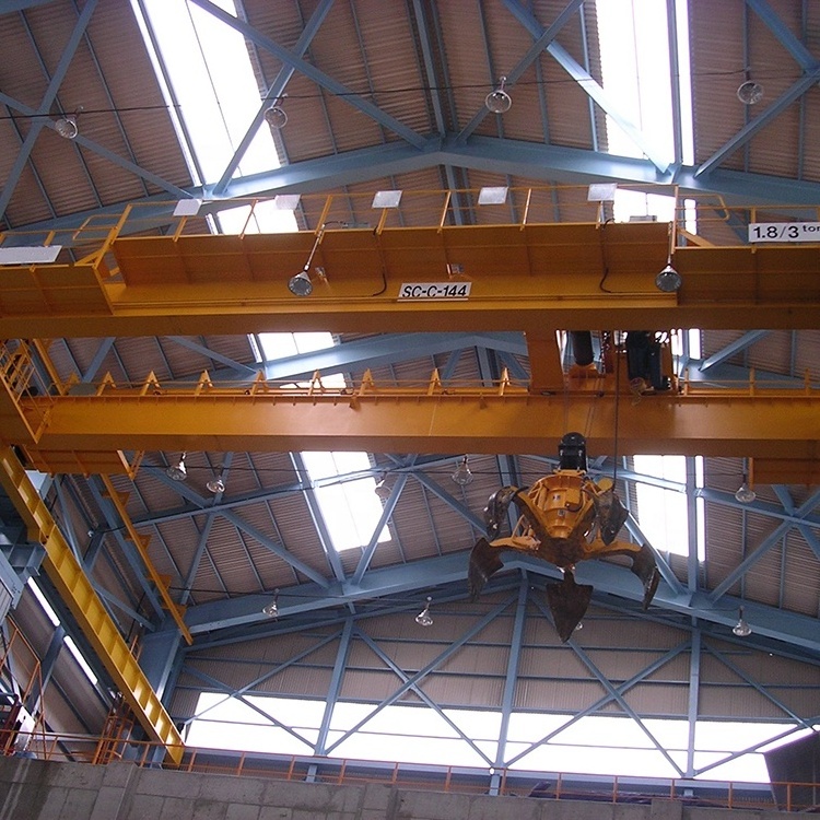 Double Girder Crane 50 ton with Trolley or Electric Winch Double Beam Workshop Electric Bridge Crane