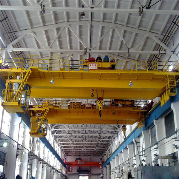 Double Girder Crane 50 ton with Trolley or Electric Winch Double Beam Workshop Electric Bridge Crane