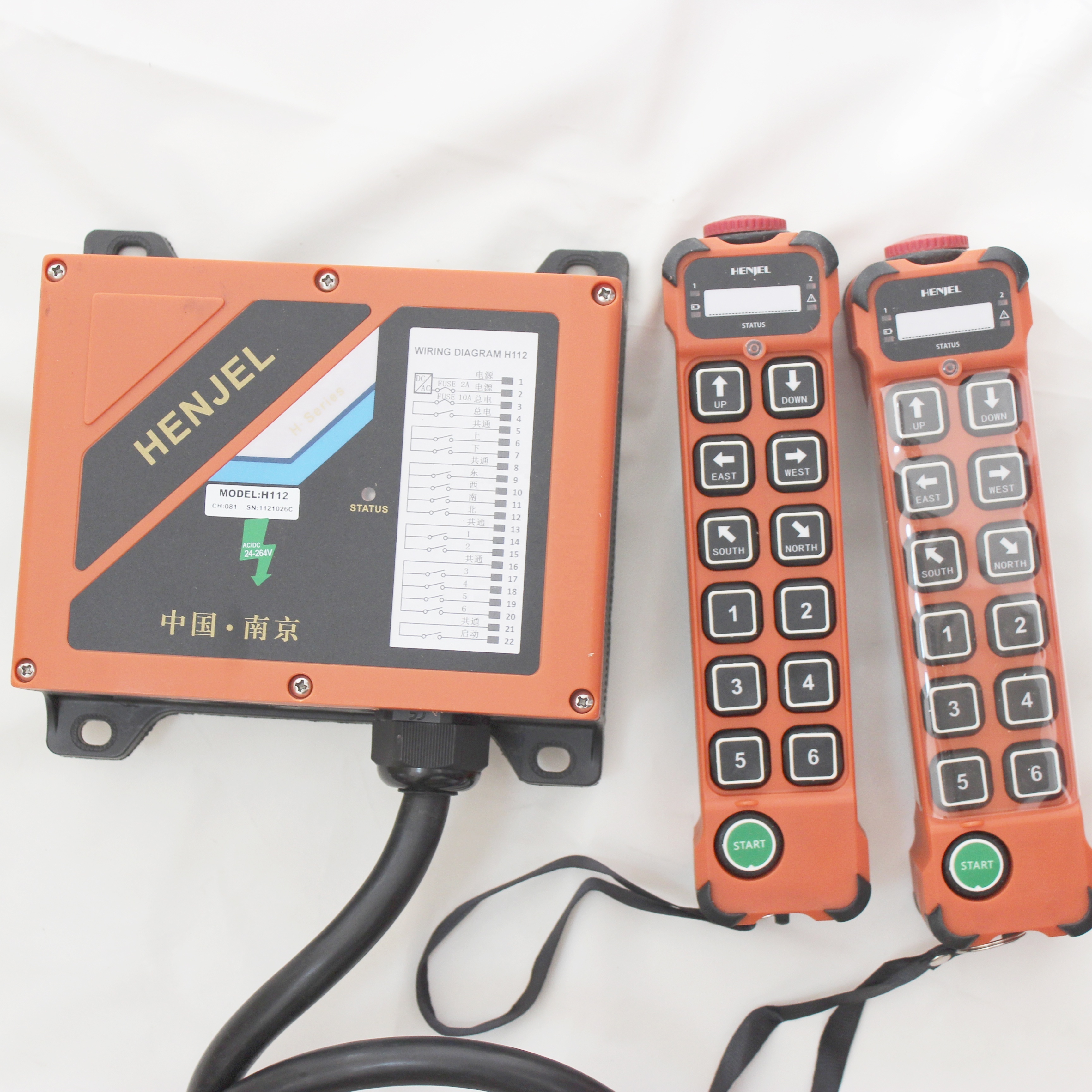 Henjel H112/H212 12 channel Industrial Wireless Overhead Crane Remote Control