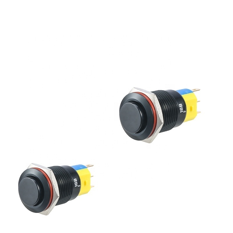 KANGERLE 16mm on off momentary latching metal push button switch tactile push button switch push switch button