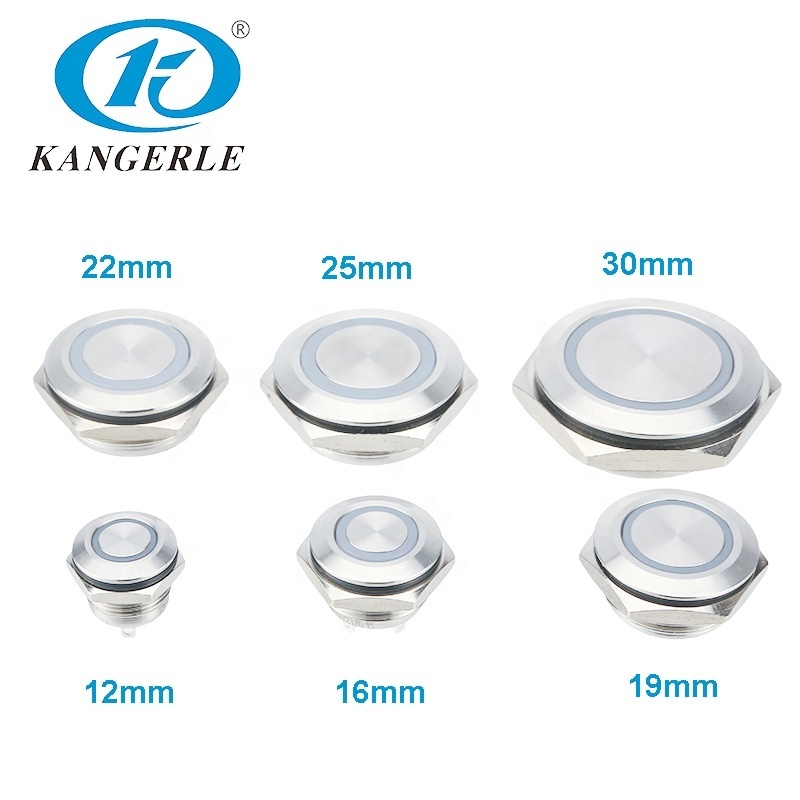 Chinakel 22MM waterproof push button switches with light push button switches ip67