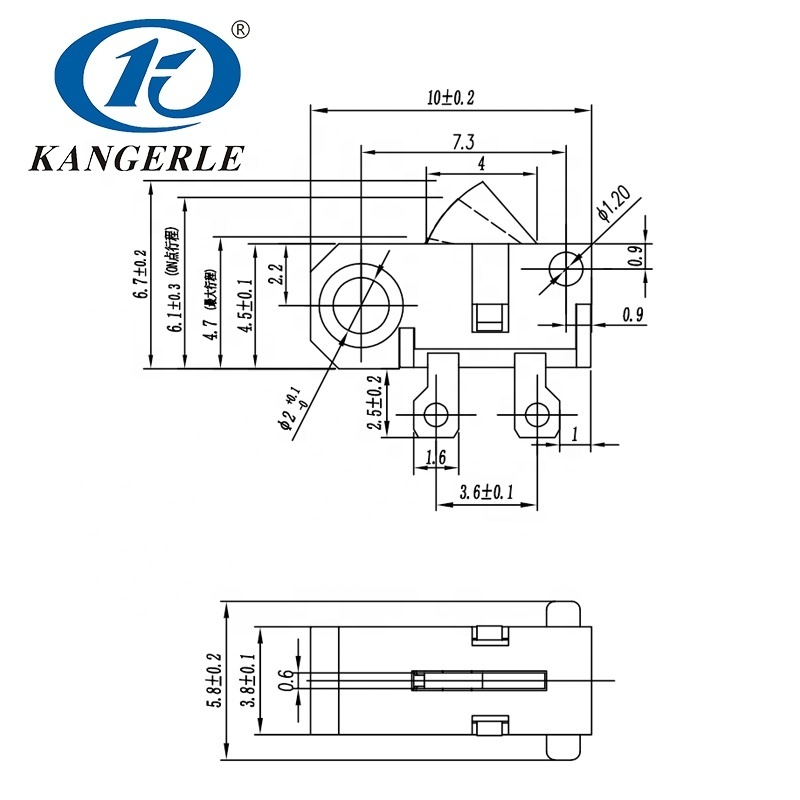 Chinakel KFC-V-204 series clap detection switch smd detector switch micro limit switch