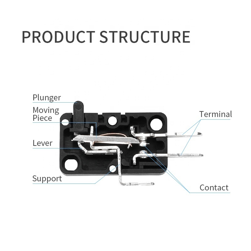 Kangerle KW3-6A-1C micro switch V15 series, miniature snap action long lever micro switch